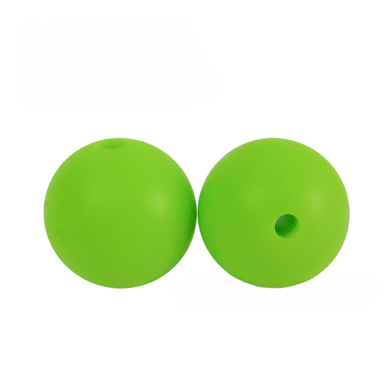 Wholesale 50PCS 15mm Candy Color Accessories Silicone Round Beads